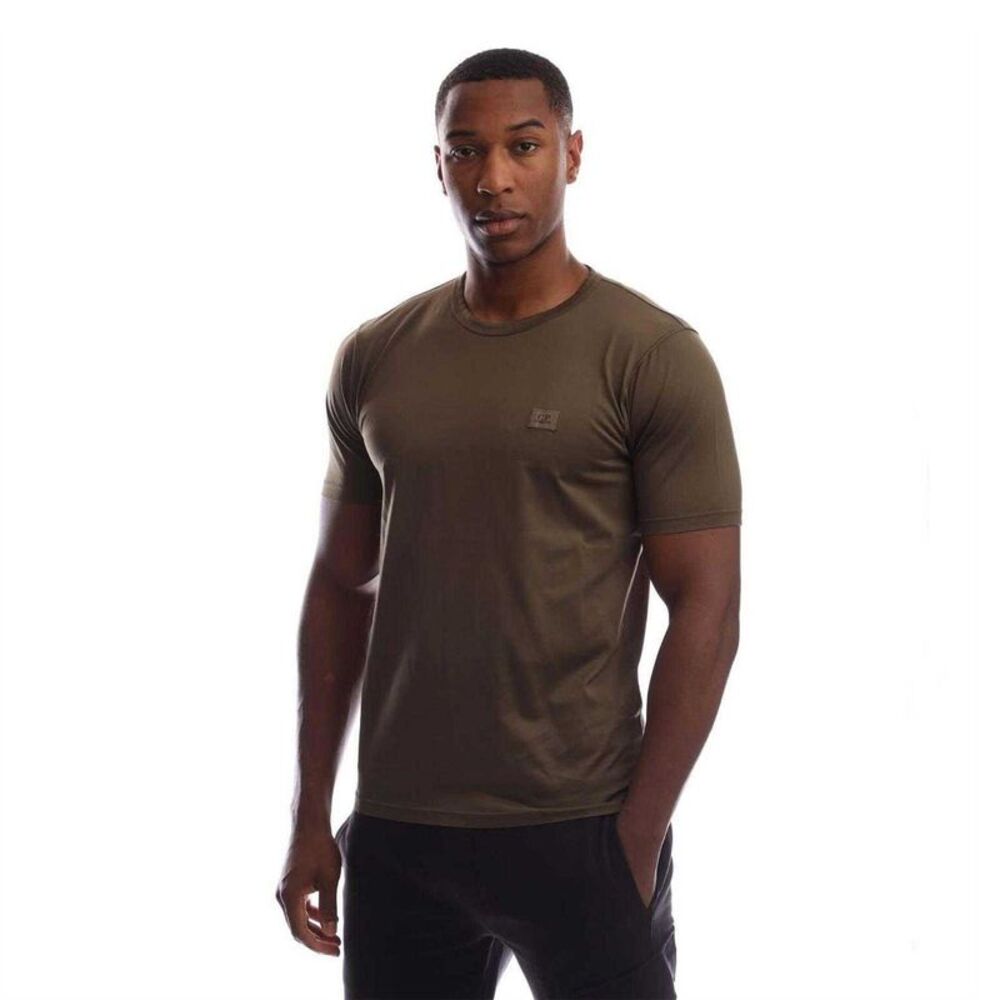C.P. Company Mens Mercerised Cotton Regular T-Shirt / Green